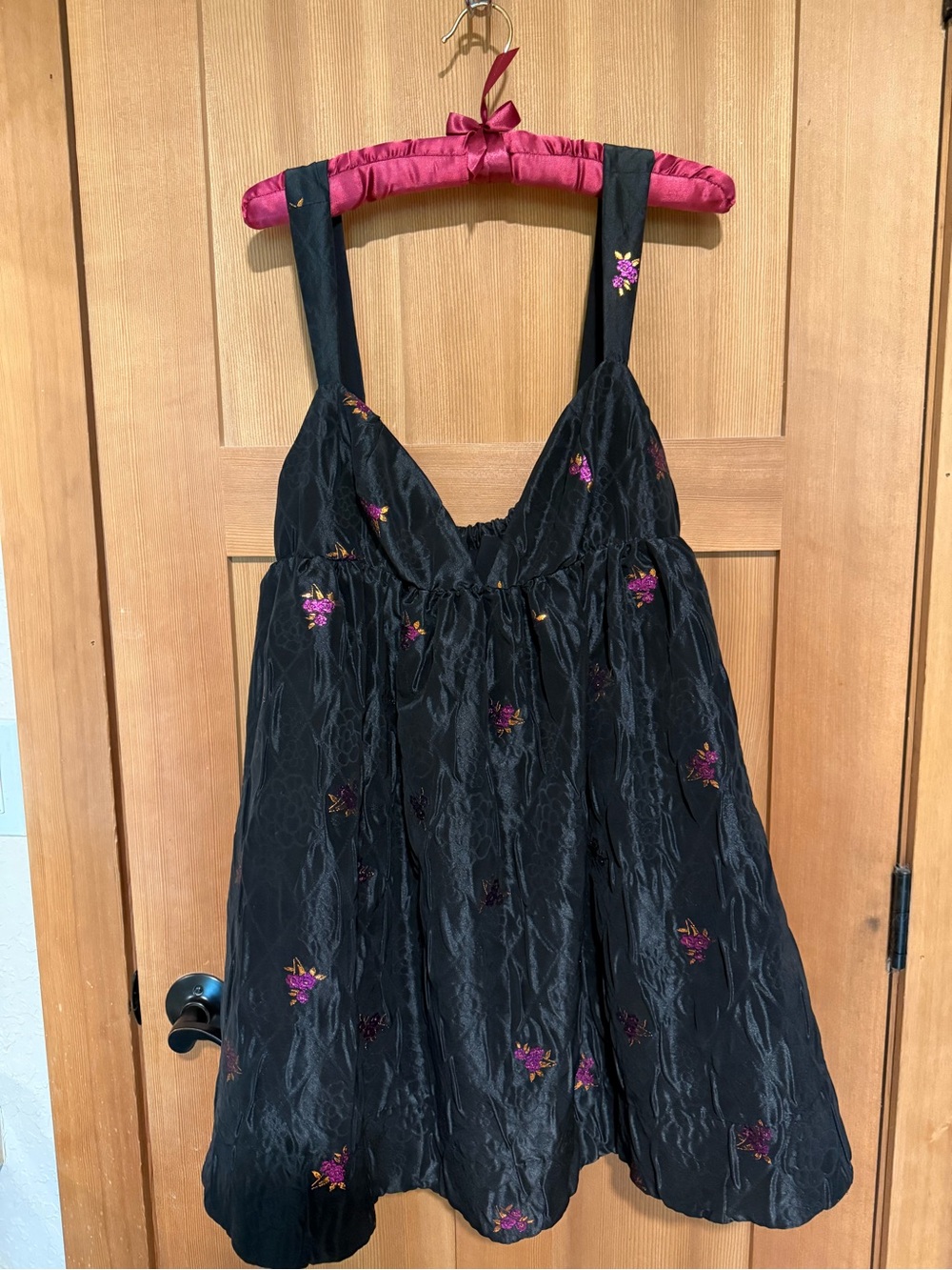 NWT 💕For Love & Lemons💕 Embroidered Taffeta Mini Dress - L